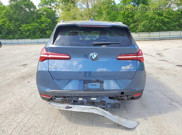 5UX53GP06S9Y72093 2025 BMW X3 Blue Вид ззаду