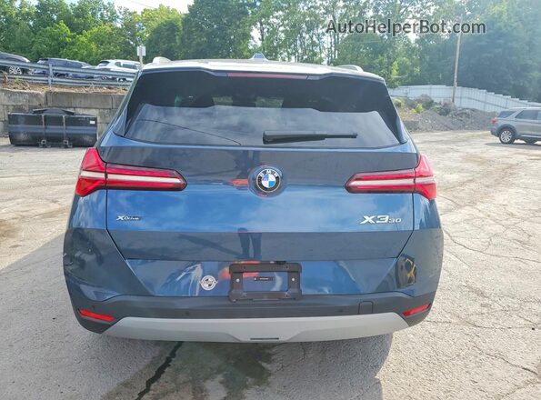 5UX53GP06S9Z49867 2025 BMW X3 Blue Vista trasera