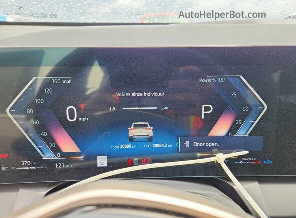 5UX53GP07S9Z04405 2025 BMW X3 Beige Instrument cluster view