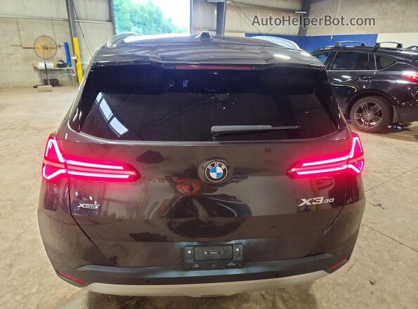 5UX53GP07S9Z53314 2025 BMW X3 Black Вид ззаду