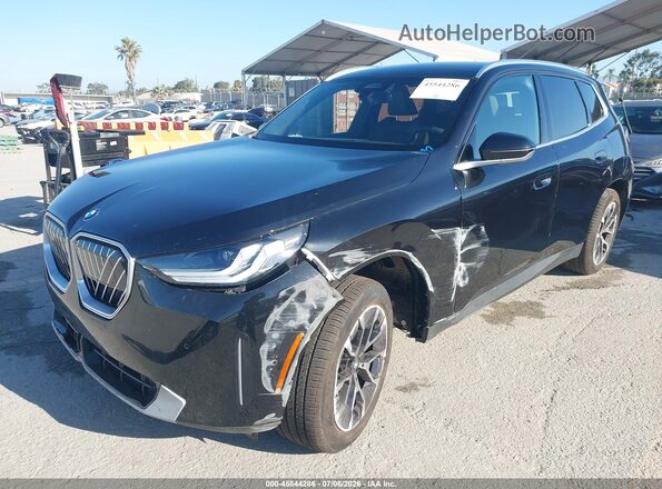 5UX53GP07T9423961 2026 BMW X3 Black წინა მარცხენა ხედი სამი მეოთხედიდან