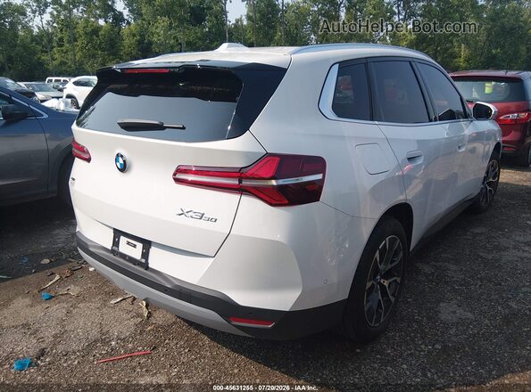5UX53GP07T9429940 2026 BMW X3 White Задня права чверть