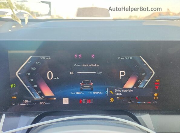 5UX53GP08S9Y32422 2025 BMW X3 Серый Вид щитка приборов