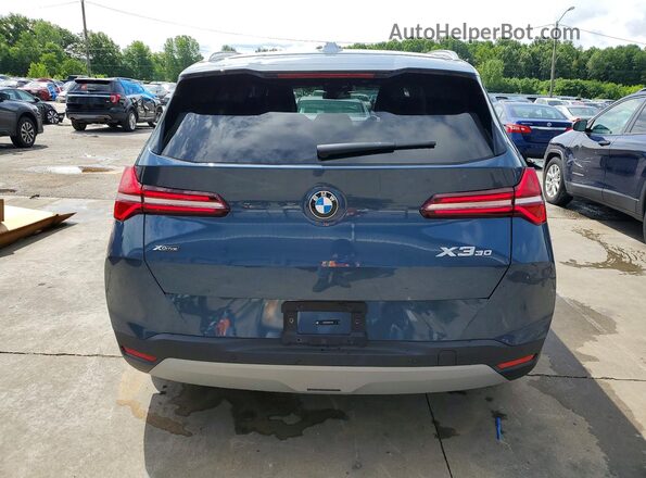 5UX53GP08S9Z75709 2025 BMW X3 Blue Rear view