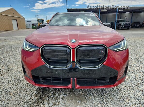 5UX73GP04S9Y52773 2025 BMW X3 Red წინა ხედი