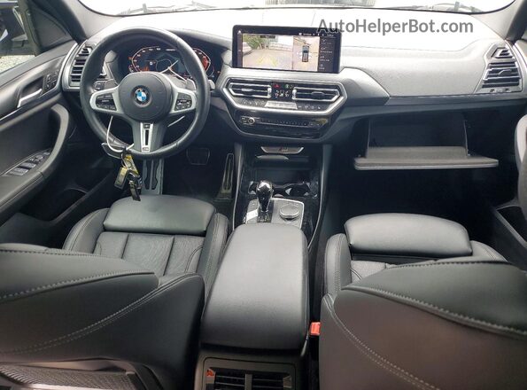 5UX83DP00N9L53427 2022 BMW X3 Gray Вид панелі приладів