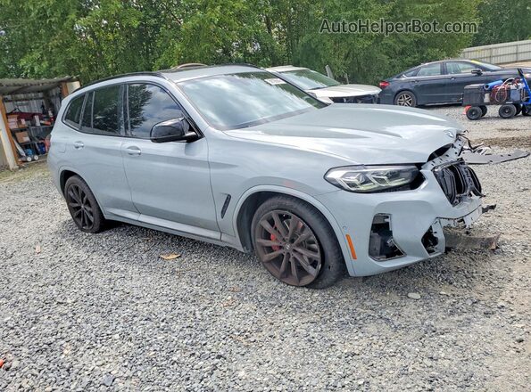 5UX83DP00N9L53427 2022 BMW X3 Gray Передня права чверть