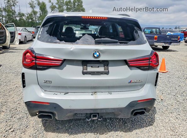 5UX83DP00N9L53427 2022 BMW X3 Gray Вид ззаду