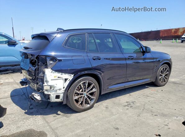 5UX83DP03N9L45273 2022 BMW X3 Black Հետևի աջ