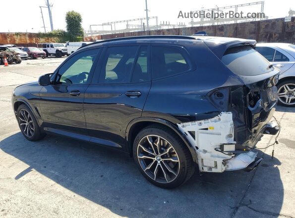 5UX83DP03N9L45273 2022 BMW X3 Black Հետևի ձախ