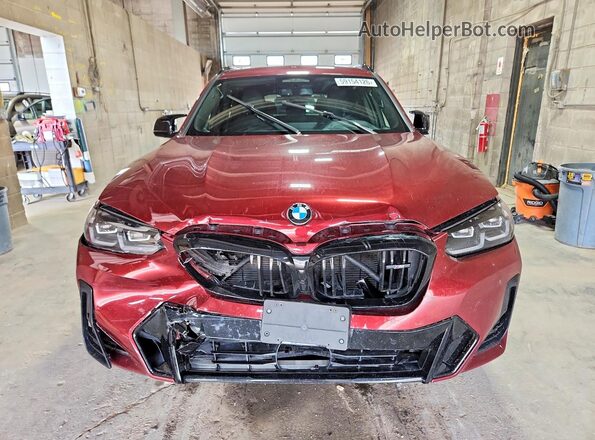 5UX83DP03R9U24612 2024 BMW X3 Темно-бордовый Вид спереди