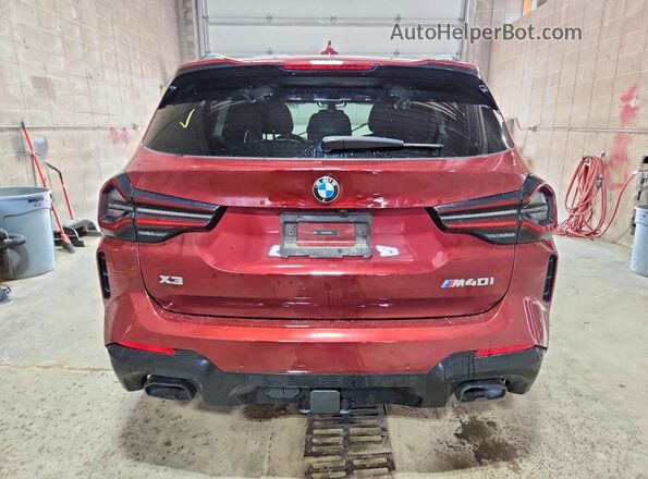 5UX83DP03R9U24612 2024 BMW X3 Темно-бордовый Вид сзади