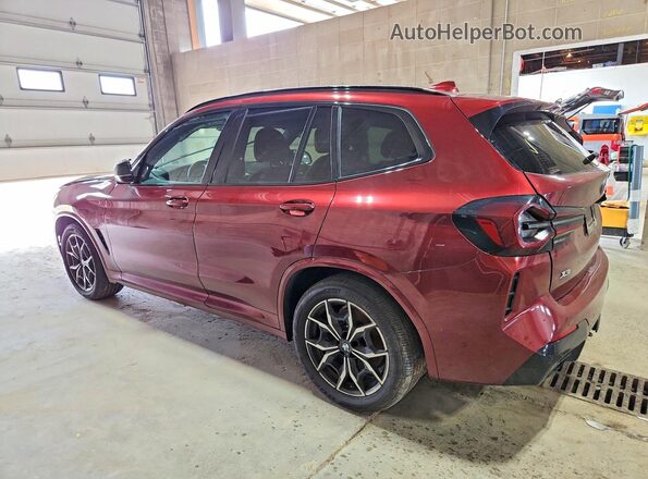 5UX83DP03R9U24612 2024 BMW X3 Темно-бордовый Задняя левая четверть