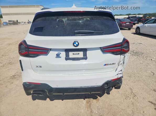 5UX83DP04N9K45697 2022 BMW X3 White Vista trasera