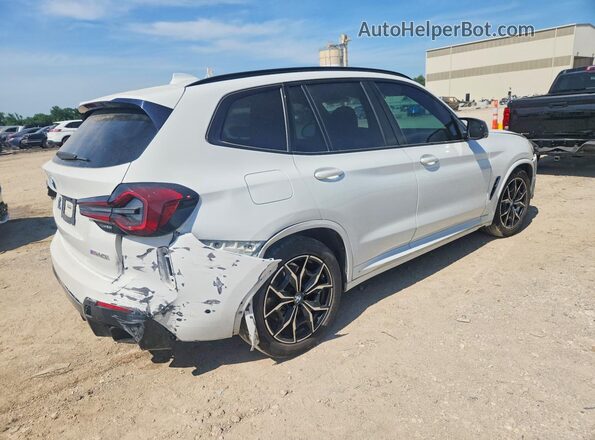 5UX83DP04N9K45697 2022 BMW X3 White Trasero derecho