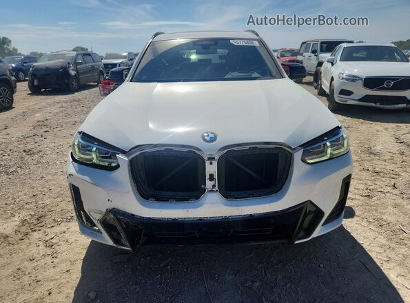 5UX83DP04N9K45697 2022 BMW X3 White Vista frontal