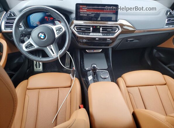5UX83DP04R9X00859 2024 BMW X3 Black Вид панелі приладів