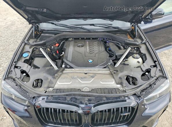 5UX83DP04R9X00859 2024 BMW X3 Black Вид підкапотного простору