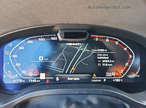 5UX83DP06P9S79501 2023 BMW X3 Silver Սարքավորումների վահանակի տեսք