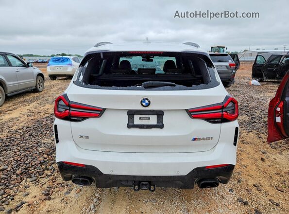 5UX83DP08N9K05557 2022 BMW X3 White Widok z tyłu