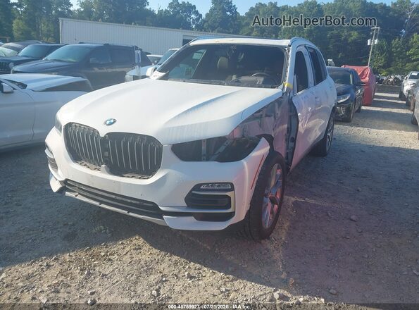 5UXCR4C02L9B44317 2020 BMW X5 White Передня ліва чверть