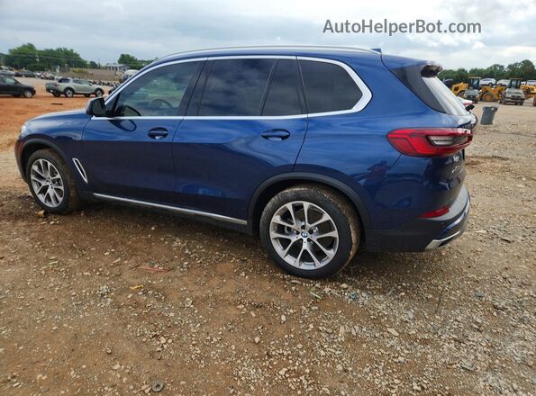 5UXCR4C02LLW63495 2020 BMW X5 Blue Rear left