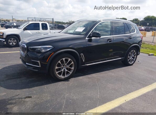 5UXCR4C02P9P21365 2023 BMW X5 Black Передня ліва чверть
