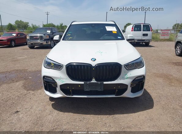 5UXCR4C03M9F85682 2021 BMW X5 White ხელსაწყოთა პანელის ხედი