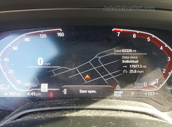 5UXCR4C05L9B94516 2020 BMW X5 Белый Вид щитка приборов