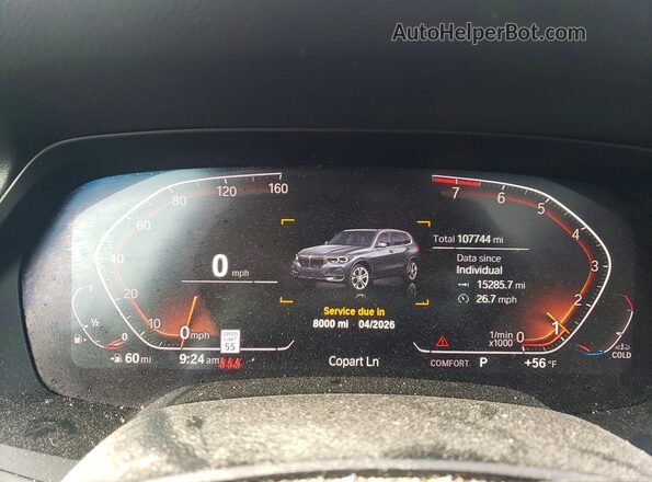 5UXCR4C05LLT18929 2020 BMW X5 Серый Вид щитка приборов