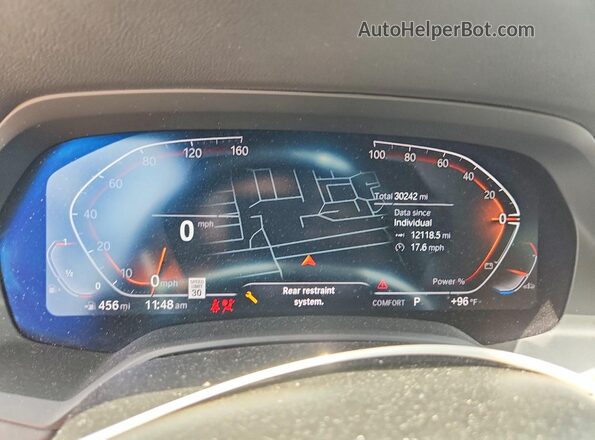 5UXCR4C05P9R44399 2023 BMW X5 Белый Вид щитка приборов
