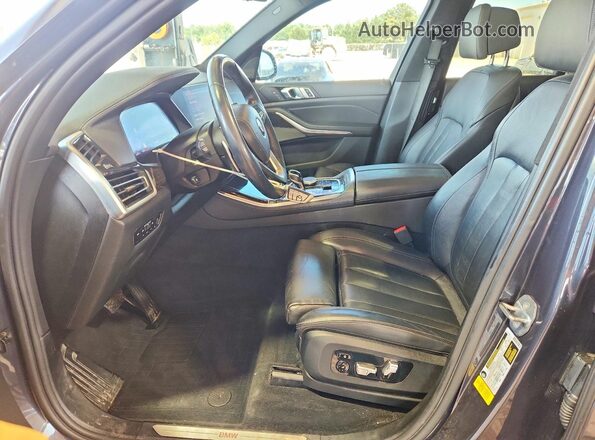 5UXCR4C07L9B09188 2020 BMW X5 Blue Vista interior delantera