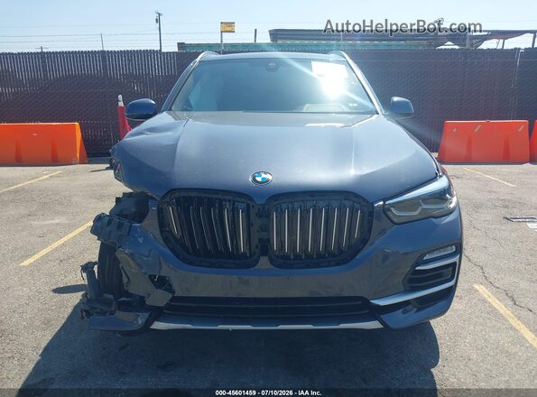 5UXCR4C07M9F09625 2021 BMW X5 Blue Instrument cluster view