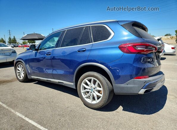 5UXCR6C01L9B64957 2020 BMW X5 Blue Rear left