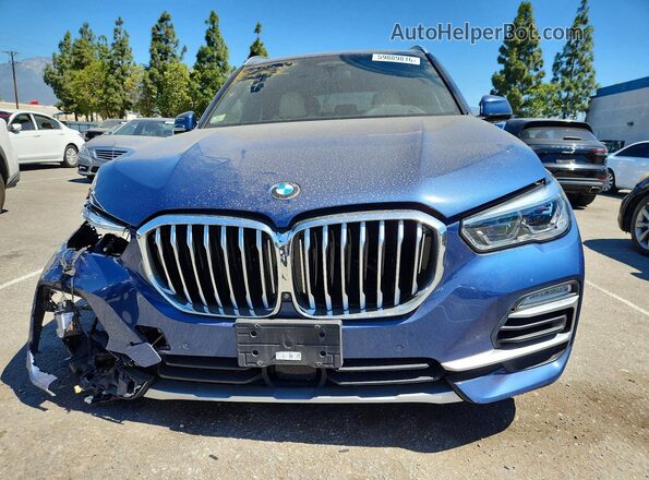 5UXCR6C01L9B64957 2020 BMW X5 Blue Front view