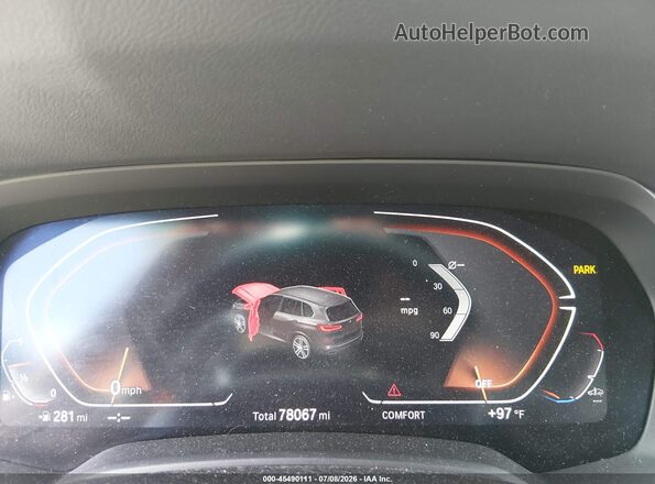 5UXCR6C01M9D93978 2021 BMW X5 White Հետևի նստատեղերի տեսք