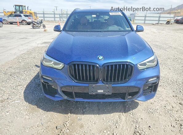5UXCR6C01M9F35309 2021 BMW X5 Blue Դիմացի տեսք