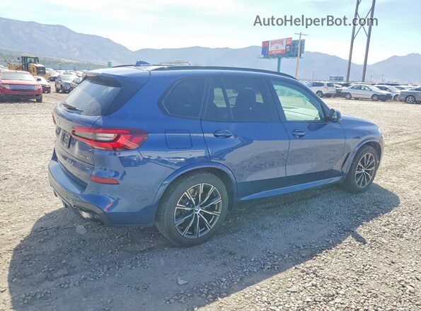 5UXCR6C01M9F35309 2021 BMW X5 Blue Հետևի աջ