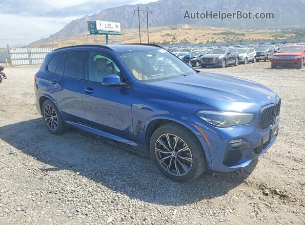 5UXCR6C01M9F35309 2021 BMW X5 Blue Առջևի աջ