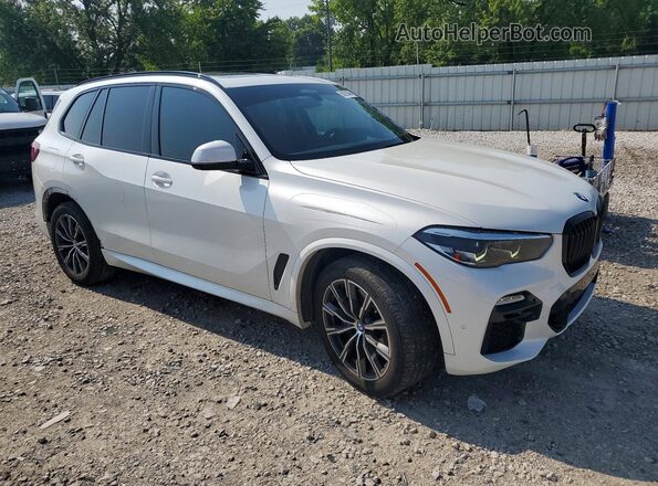5UXCR6C01M9F63613 2021 BMW X5 White Առջևի աջ