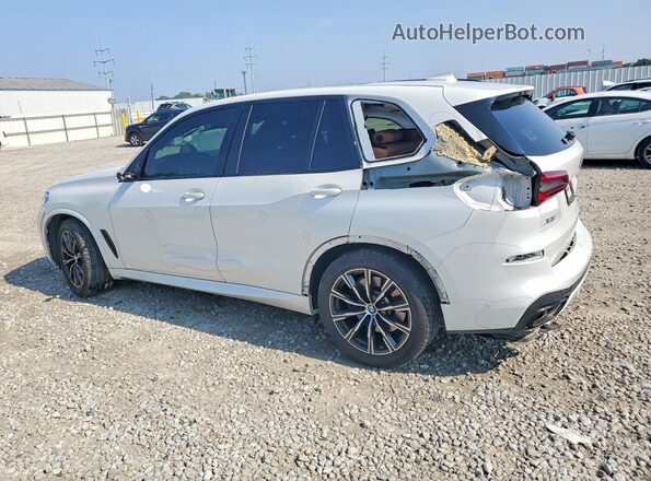 5UXCR6C01M9F63613 2021 BMW X5 White Հետևի ձախ