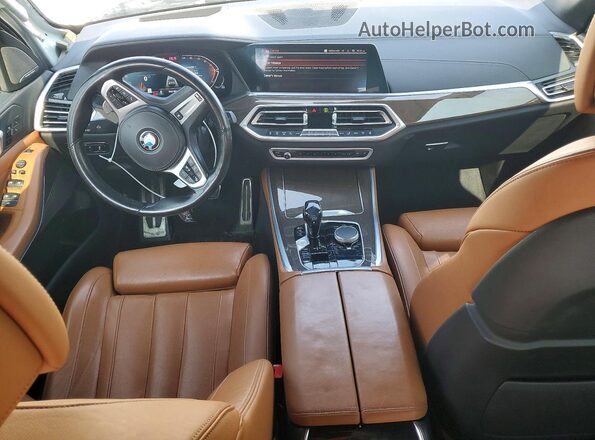 5UXCR6C01M9F63613 2021 BMW X5 White Առջևի վահանակի տեսք