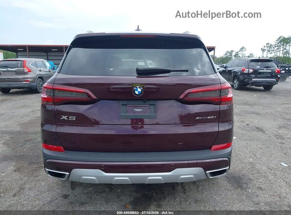 5UXCR6C02L9C55395 2020 BMW X5 Темно-бордовый 
