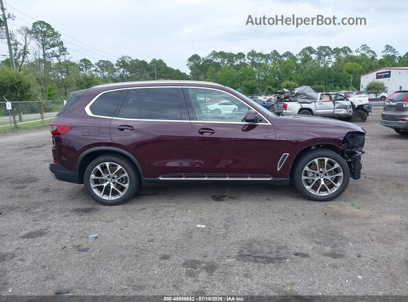 5UXCR6C02L9C55395 2020 BMW X5 Темно-бордовый Панорамный вид салона 360°