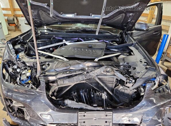 5UXCR6C02M9F38817 2021 BMW X5 Charcoal Engine compartment view