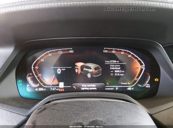 5UXCR6C02N9L56274 2022 BMW X5 Gray Вид задніх сидінь