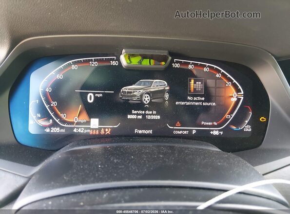 5UXCR6C02P9P83456 2023 BMW X5 Black Հետևի նստատեղերի տեսք