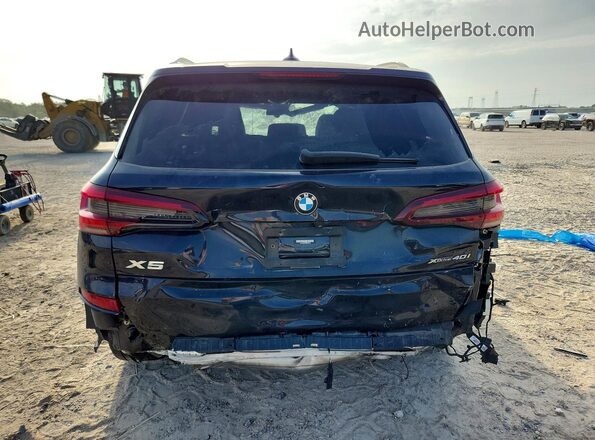 5UXCR6C03N9M33346 2022 BMW X5 Black Вид ззаду