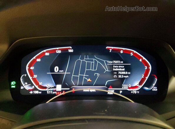 5UXCR6C03P9R05919 2023 BMW X5 White Vista del cuadro de instrumentos