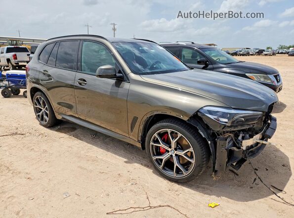 5UXCR6C04N9N27672 2022 BMW X5 Зеленый Передняя правая четверть